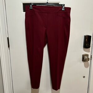 Chico’s burgundy casual stretch pants